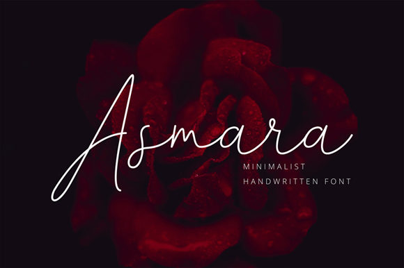 Asmara: A Handwritten Font for Web Design