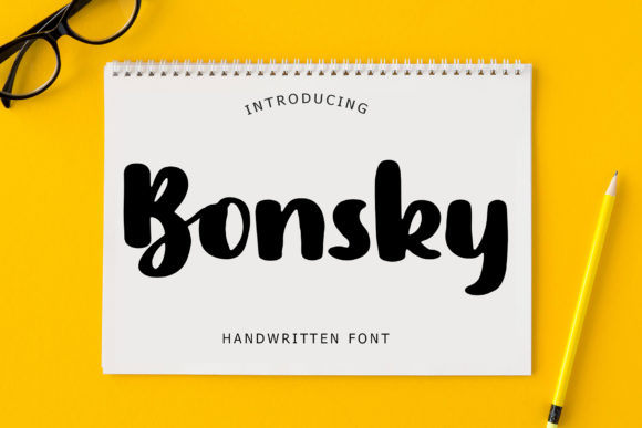 Bonsky: A Playful Handwritten Font