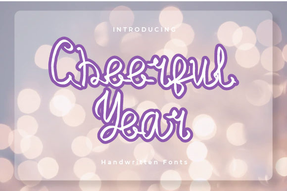 Cheerful Year Font for Web Design