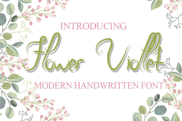 Flower Viollet Font for Web Design