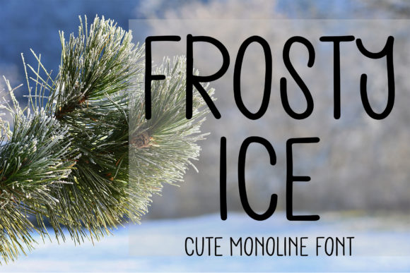 Frosty Ice Font: A Handwritten Touch for Makers