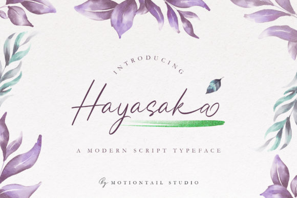 Hayasaka: A Stylish Handwritten Font