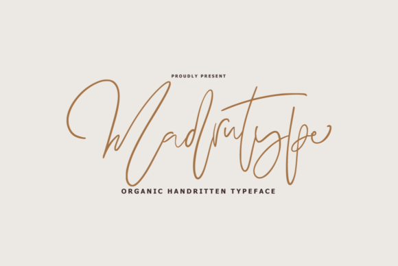 Madrutype: A Stylish Handwritten Font
