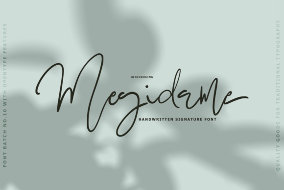 Megidame: A Handwritten Font for Creative Makers