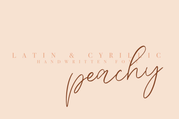 Peachy: A Handwritten Font for Web Design