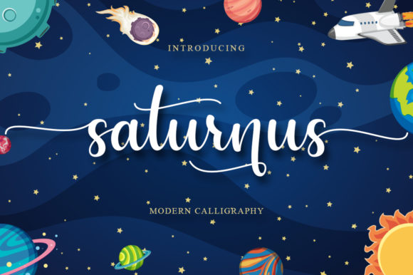 Saturnus: A Sweet Handwritten Font
