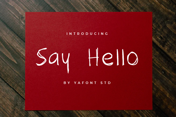 Say Hello: A Handwritten Font for Thoughtful Design