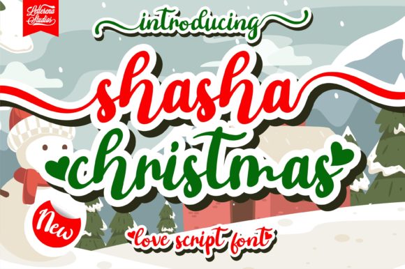 Shasha Christmas Font for Holiday Marketing