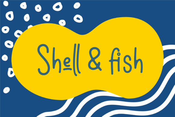 Shell Fish Font for Editorial Design
