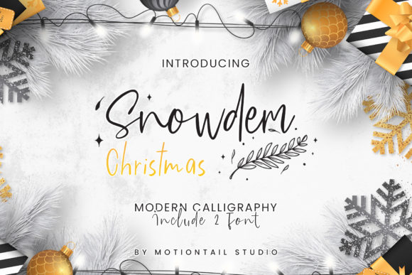 Snowdem Christmas: A Delicate Script for Creative Projects