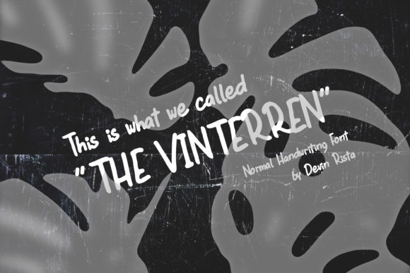 The Vinterren: A Script Font for Real Projects