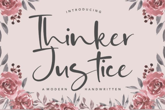 Thinker Justice Font for Bold Branding